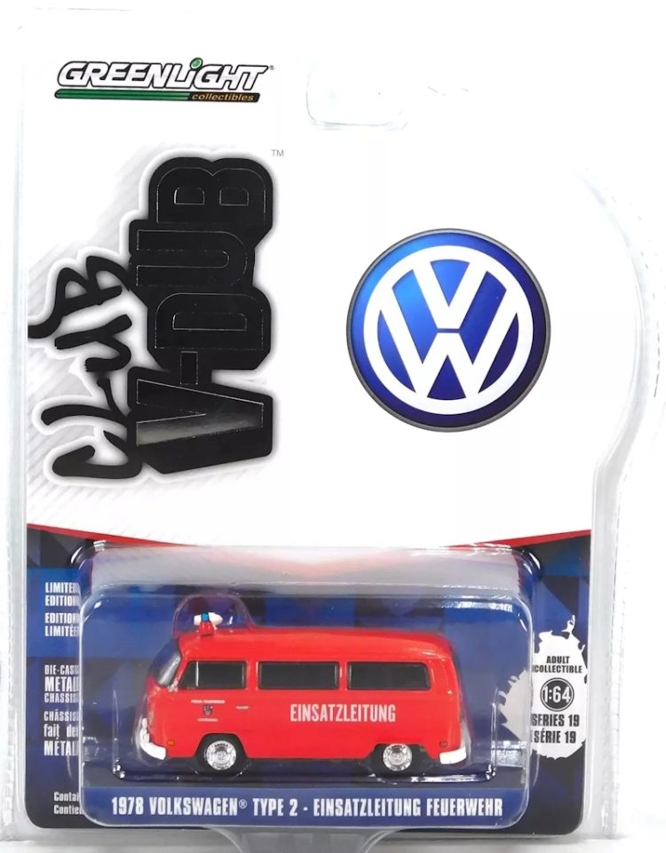 Greenlight - 1:64 1978 Volkswagen Type 2 - Einsatzleitung Feuerwehr - Club V-Dub Series 19 - Image 2