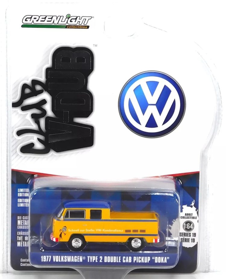 Greenlight - 1:64 1977 Volkswagen Type 2 Cab Pickup "Doka" - Club V-Dub Series 19 - Image 2