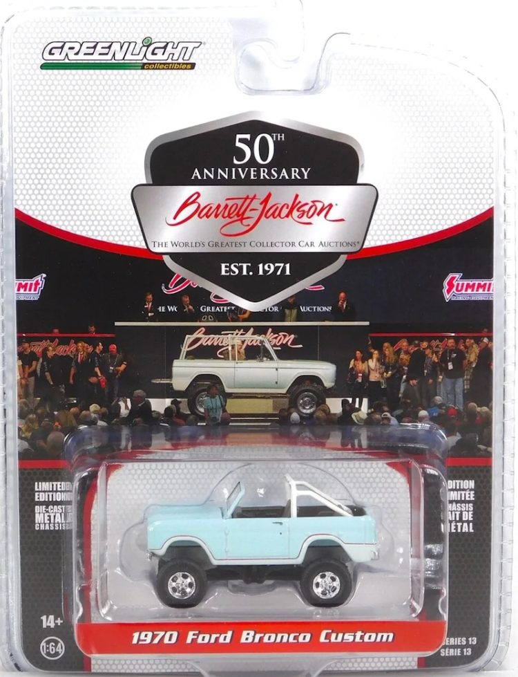 Greenlight - 1:64 1970 Ford Bronco Custom - Barrett-Jackson "Scottsdale Edition" Series 13 - Image 2