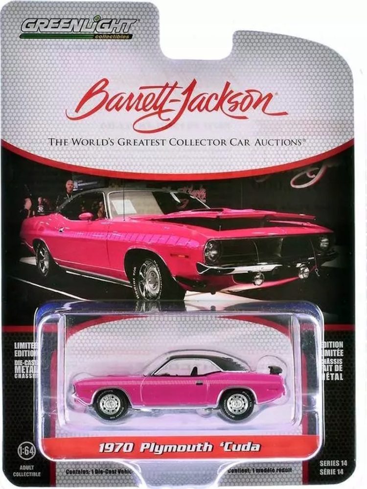 Greenlight - 1:64 1970 Plymouth 'Cuda - Barrett-Jackson Series 14 - Image 2