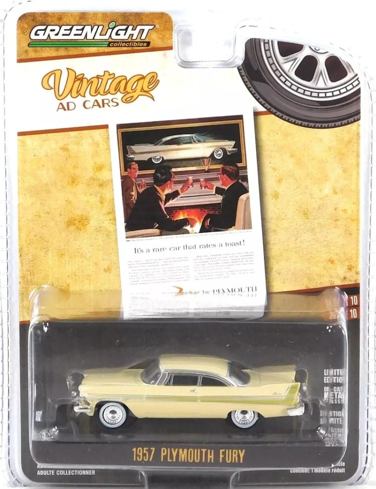 Greenlight - 1:64 1957 Plymouth Fury - Vinatge Ad Cars Series 10 - Image 2