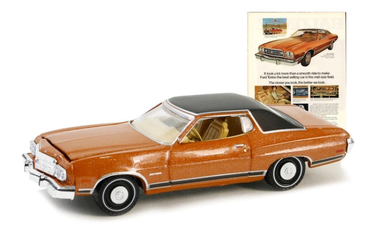 Greenlight - 1:64 1973 Ford Gran Torino - Vintage Ad Cars Series 10