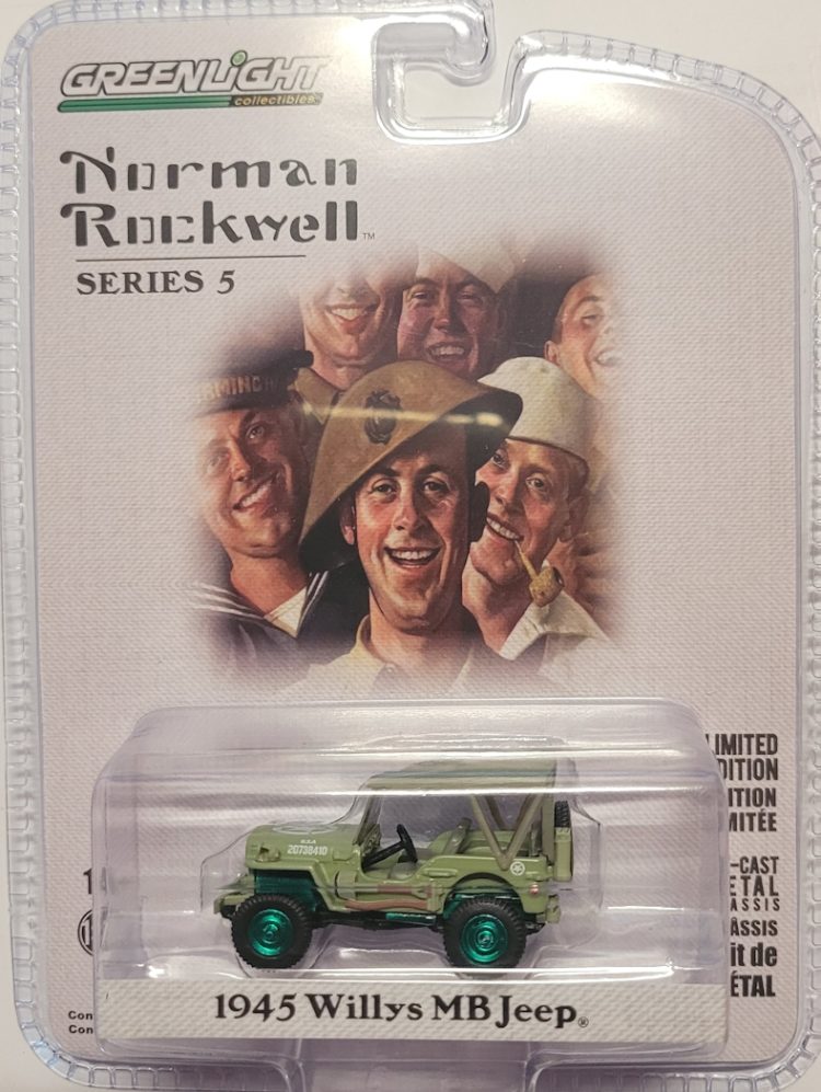 Greenlight - 1:64 1945 Willys MB Jeep - Norman Rockwell Series 5 (Chase) - Image 3