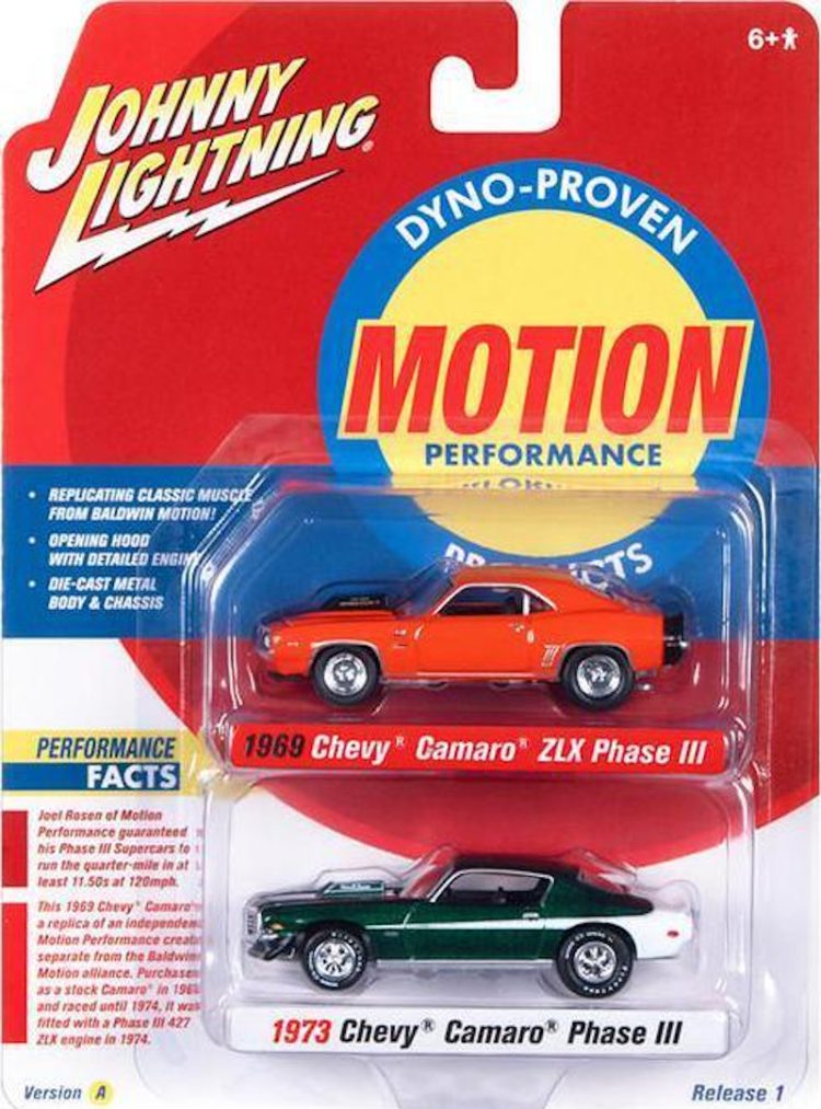 Johnny Lightning - 1:64 1969 Chevy Camaro ZLX Phase III & 1973 Chevy Camaro Phase III - Motion Performance - Image 2