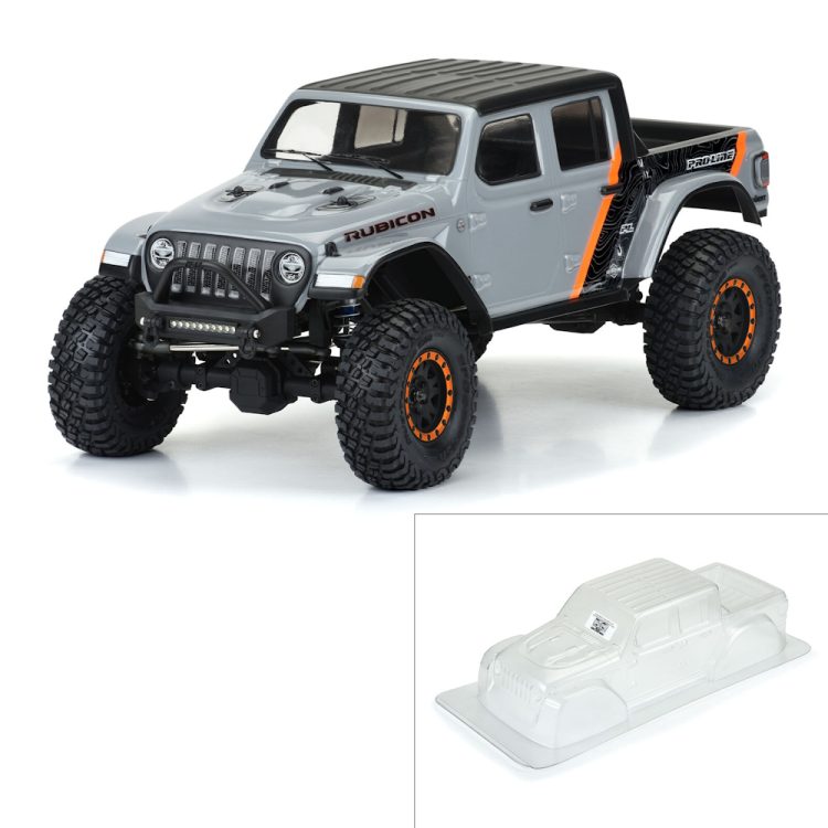 Pro-Line Racing - 1:10 2020 Jeep Gladiator Clear Body 12.3" (313mm) Wheelbase Crawlers