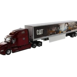 Die-Cast Masters - 1:50 CAT Peterbilt 579 Day Cab with CAT Mural Trailer