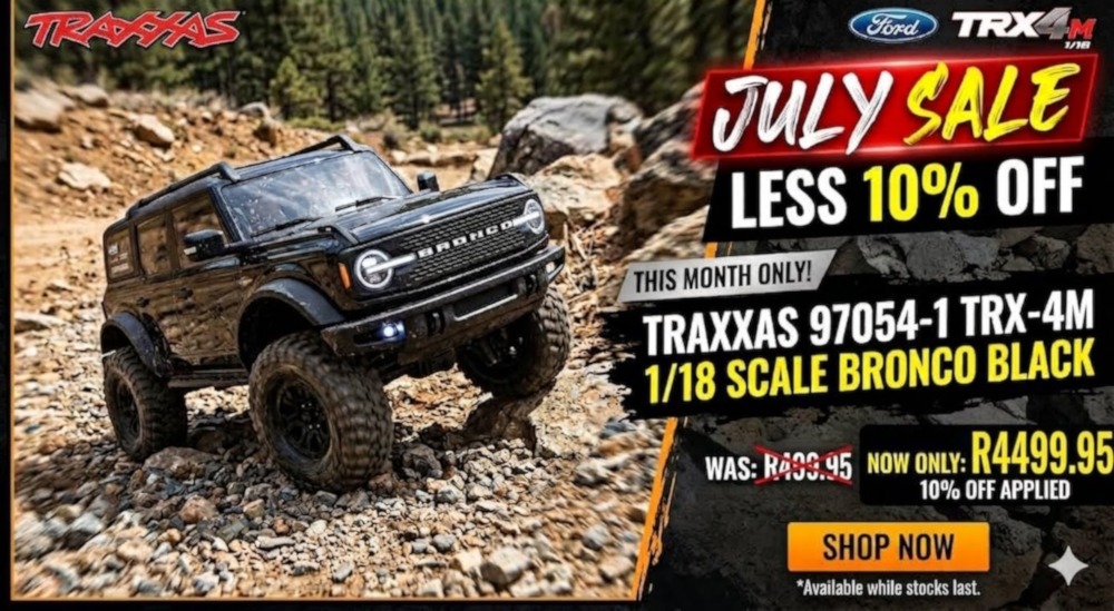 Traxxas - TRX-4M Bronco, Black 1:18 Scale and Trail Crawler