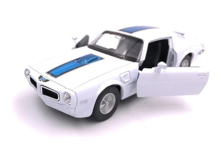 Welly - 1:18 1972 Pontiac Firebird Trans Am - White/Blue - Image 3