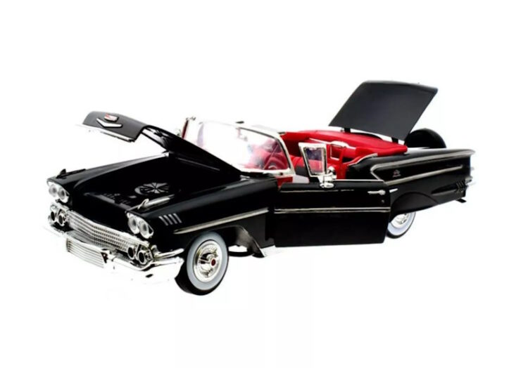 Motormax - 1:18 1958 Chevy Impala - Black - Image 2