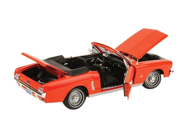Motormax - 1:18 1964 ½ Ford Mustang Convertible - Orange - Image 2