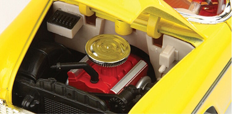 Motormax - 1:18 1955 Chevy Bel Air (Top Up) - Yellow - Image 3