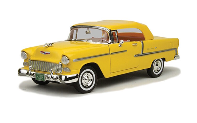Motormax - 1:18 1955 Chevy Bel Air (Top Up) - Yellow