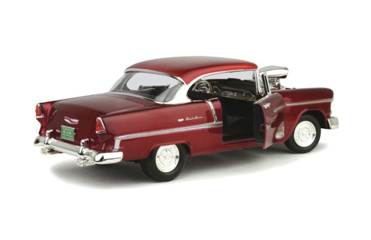 Motormax - 1:18 1955 Supercharged Chevy Bel Air  - Met. Burgundy - Image 2