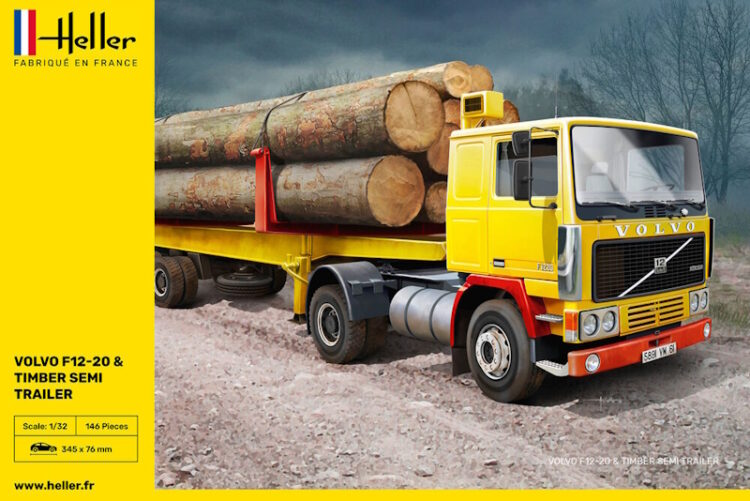 Heller - 1:32 Volvo F12-20 Globetrotter with Timber Semi Trailer - Image 2