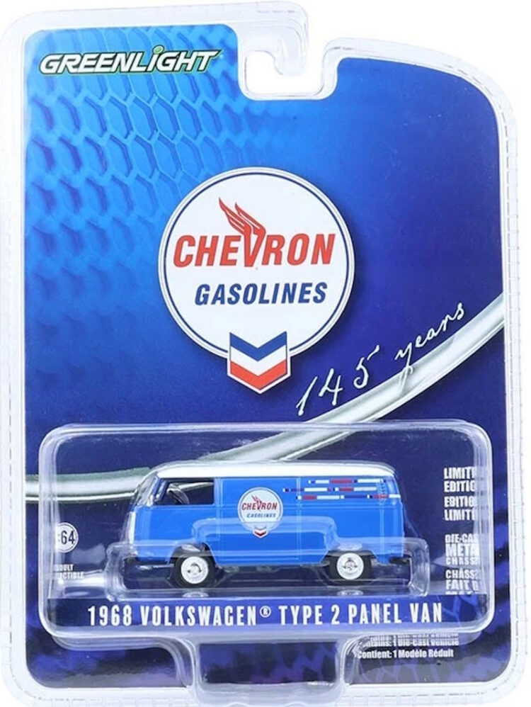Greenlight - 1:64 1968 Volkwagen Type 2 Panel Van - Anniversary Collection Series 17 - Chevron Gasolines 145 Years - Image 8