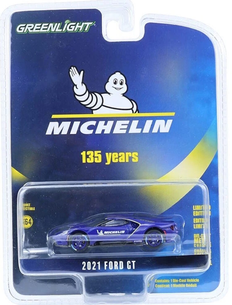 Greenlight - 1:64 2021 Ford GT - Anniversary Collection Series 17 - Michelin 135 Years - Image 8