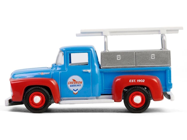 Greenlight - 1:64 1956 Ford F-100 with Tool Boxes & Ladders - Chevron Special Edition Series 1 - Image 2
