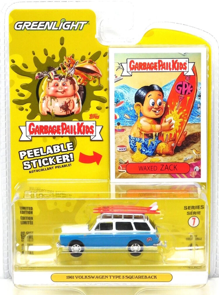 Greenlight - 1:64 1961 Volkswagen Type 3 Squareback - Garbage Pail Kids Series 7 - Waxed Zack - Image 4