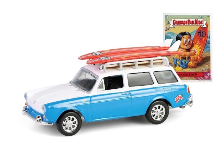 Greenlight - 1:64 1961 Volkswagen Type 3 Squareback - Garbage Pail Kids Series 7 - Waxed Zack