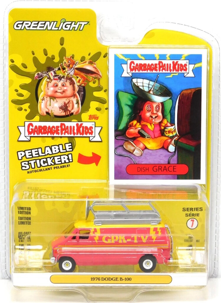 Greenlight - 1:64 1976 Dodge B-100 - Garbage Pail Kids Series 7 - Dish Grace - Image 8