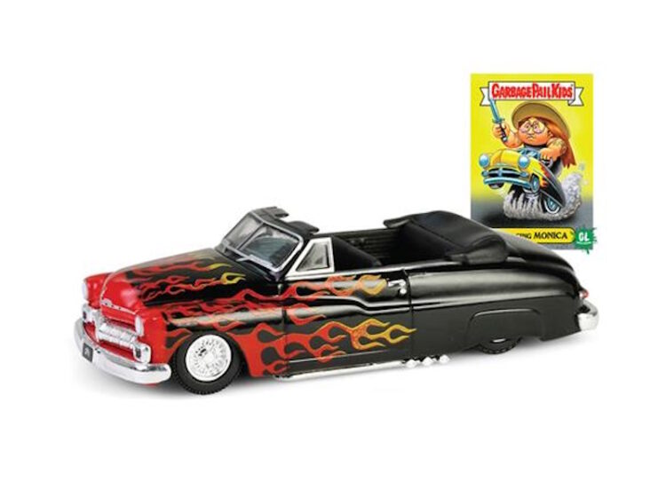 Greenlight - 1:64 1950 Mercury Eight Convertible Lowrider - Garbage Pail Kids Series 7 - Menacing Monica