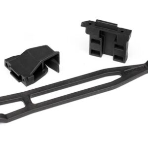 Traxxas - Battery hold-down, tall (1), hold-down retainer, front and rear (1 each)