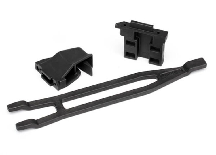 Traxxas - Battery hold-down, tall (1), hold-down retainer, front and rear (1 each)