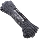 Atwood Rope MFG - 550 Paracord 100ft 7 Strand Core - Diamond Pattern Black/Grey