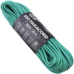 Atwood Rope MFG - 550 Paracord 100ft 7 Strand Core - Spirals Green/Carolina Blue