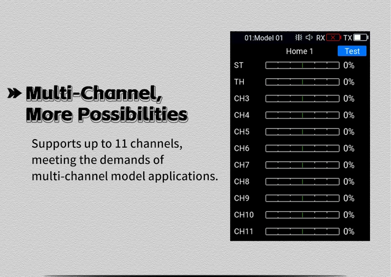 FlySky RC - FS-G11P 2.4GHz 11 Channel ANT Protocol w/FS-R11P Rx - Image 18