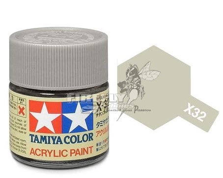Tamiya - X-32 Titanium Silver Acrylic 23ml.