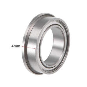 Bearing - Steel Flanged 10x15x4mm (each)