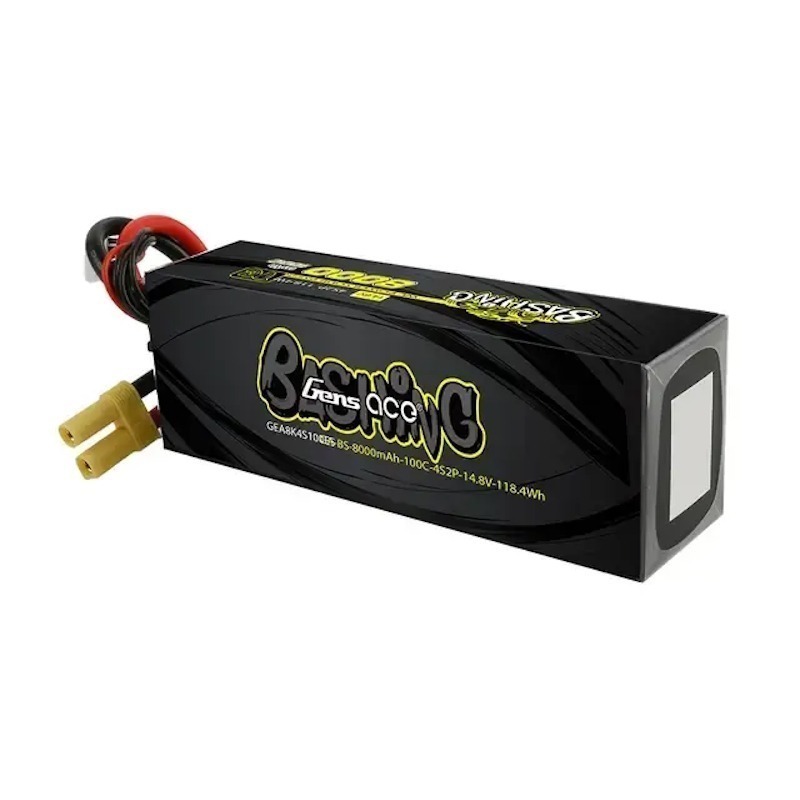 Gens Ace - 8000mAh 14.8V 100C 4S2P LiPo Battery Pack with EC5-Bashing Series