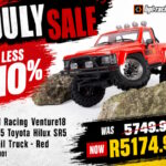 HPI Racing - Venture18 1985 Toyota Hilux SR5 Trail Truck RTR (Red) - Brushed