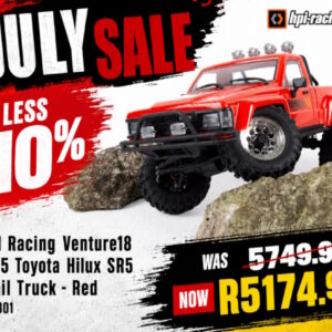 HPI Racing - Venture18 1985 Toyota Hilux SR5 Trail Truck RTR (Red)  - Brushed