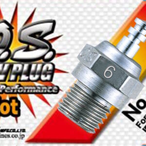 O.S. Engines - No.6 Standard Short Body Glow Plug "Hot"