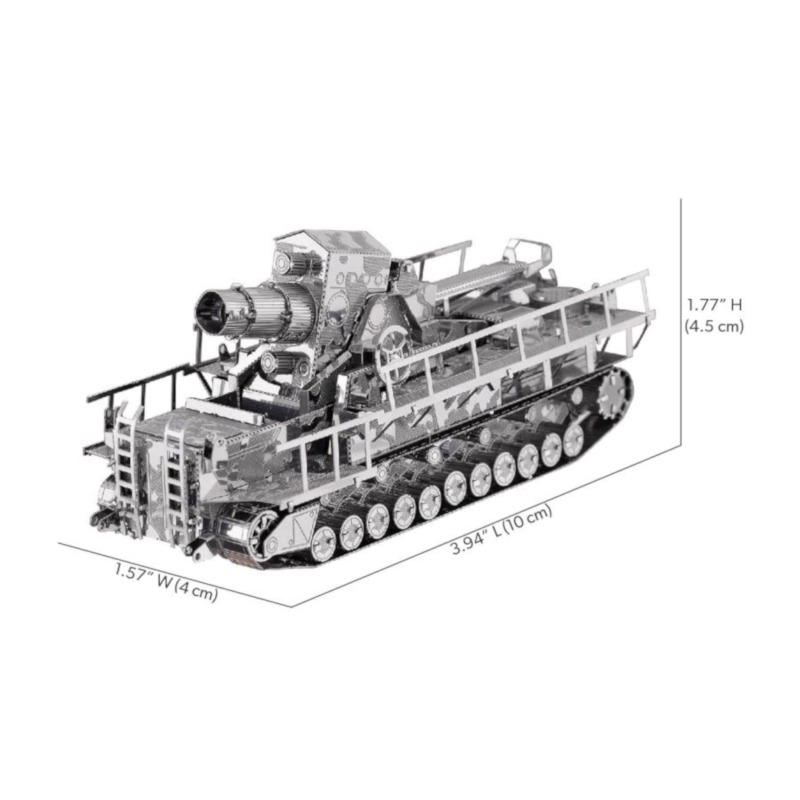 piececool - SELF PROPELLED GUN metal model kit - Image 5