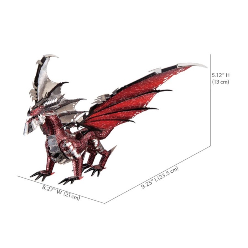 piececool - THE BLACK DRAGON highly detailed metal model kit - Image 8