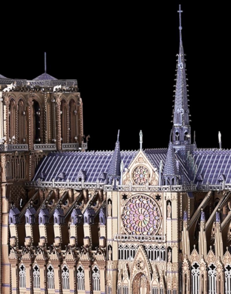 piececool - NOTRE-DAME DE PARIS highly detailed metal model kit - Image 4