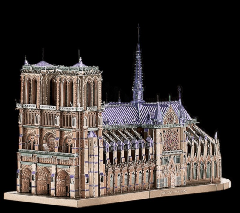 piececool - NOTRE-DAME DE PARIS highly detailed metal model kit - Image 5