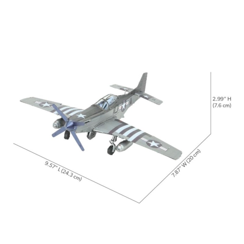 piececool - P-51 MUSTANG highly detailed metal model kit - Image 6