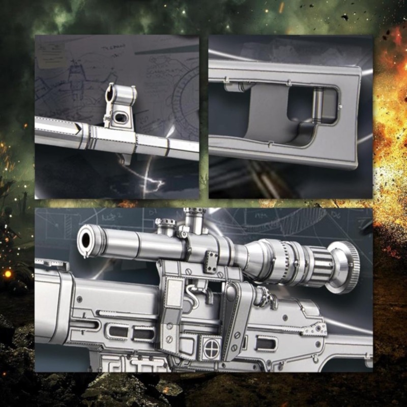 piececool - SNIPER RIFLE SVD highly detailed metal model kit - Image 4