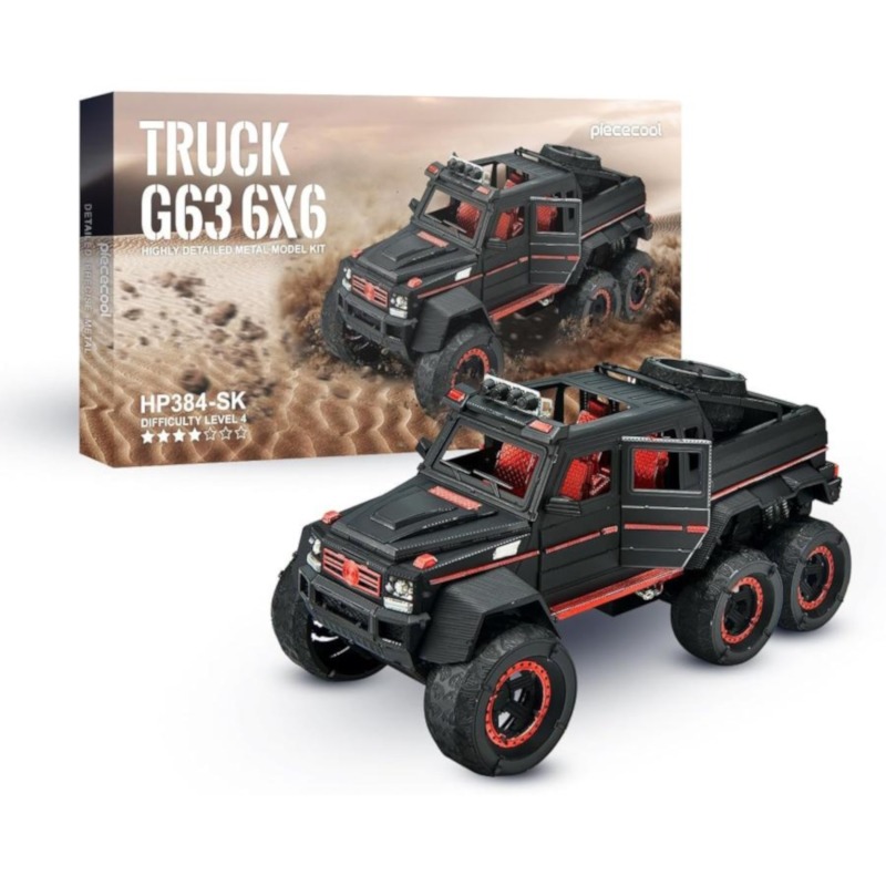 piececool - TRUCK G63 6X6 highly detailed metal model kit - Image 3