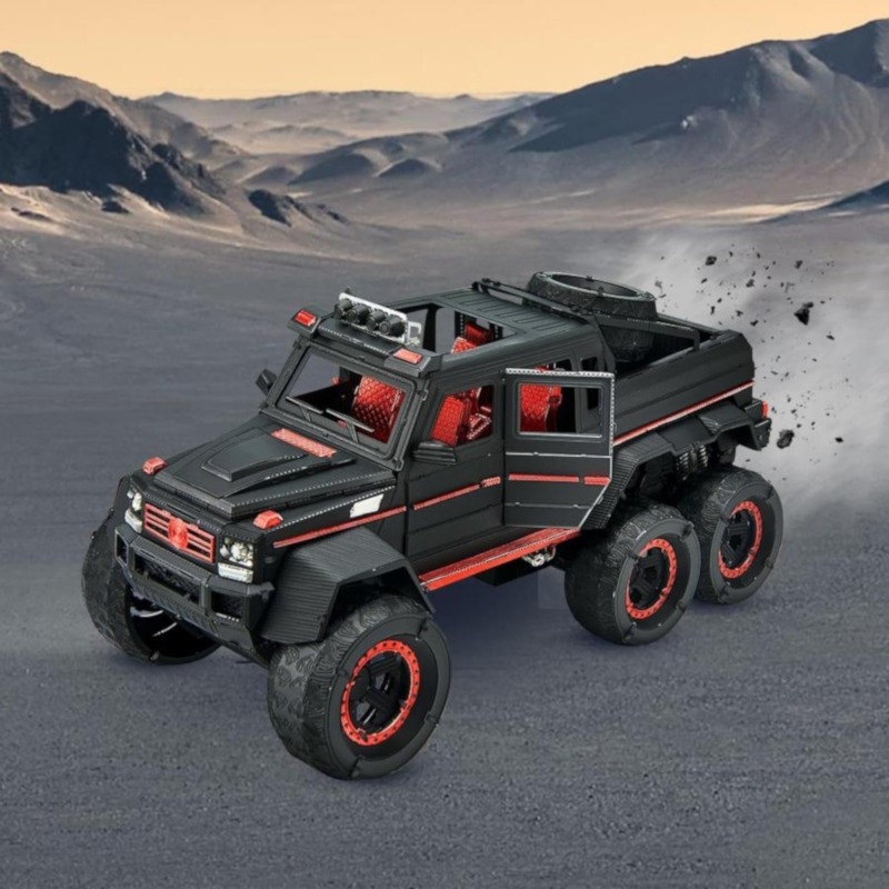 piececool - TRUCK G63 6X6 highly detailed metal model kit - Image 4