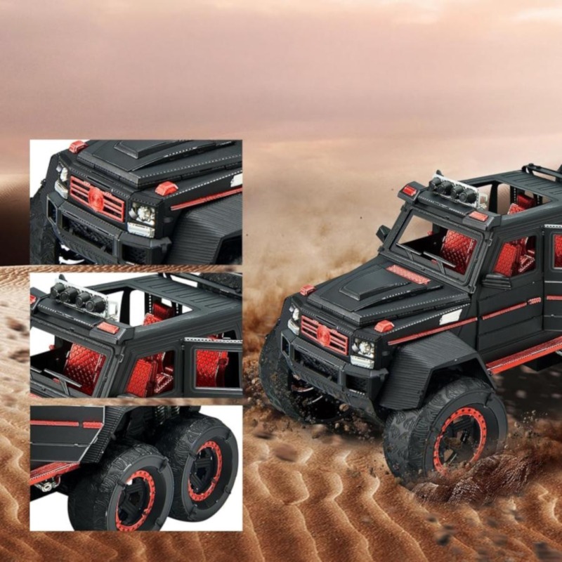 piececool - TRUCK G63 6X6 highly detailed metal model kit - Image 5