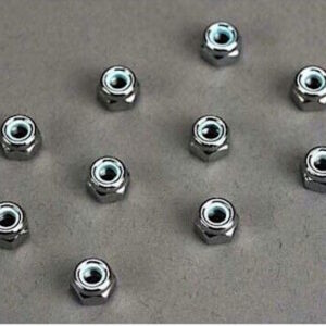 Traxxas - Nuts, 4mm nylon locking (10)