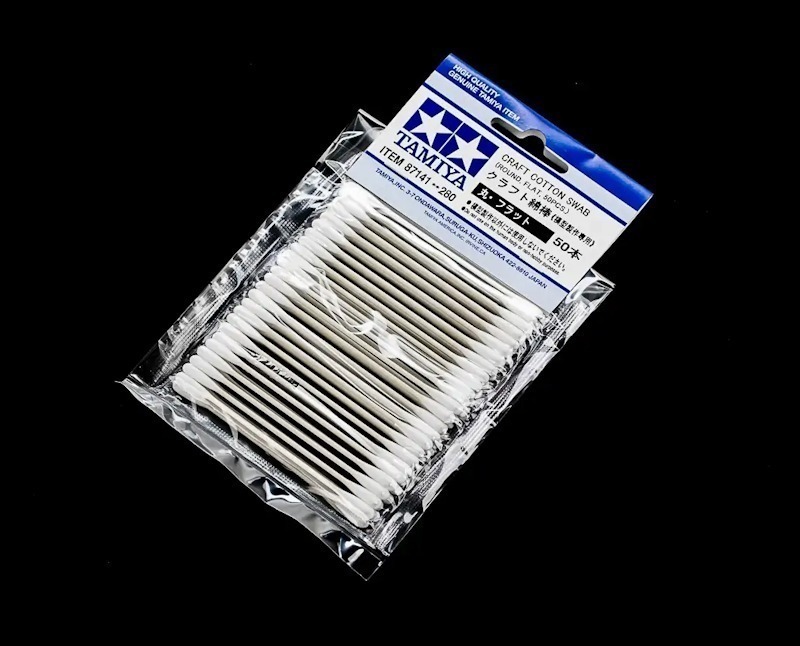 Tamiya - Craft Cotton Swab (Round, Flat) 50pcs