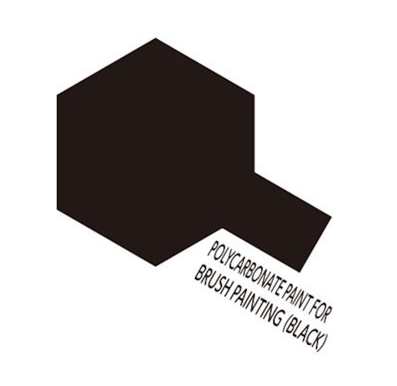 Tamiya - Brush Paint for Polycarbonate - Black 23ml. - Image 2