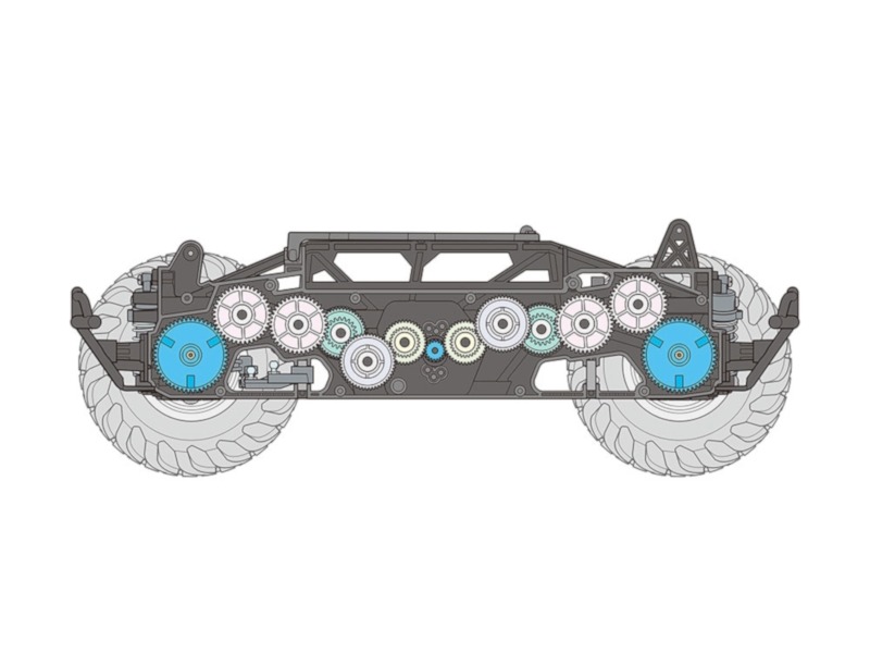 Tamiya - RC 1/10 Squash Van (Painted body) (GF-02) - incl. ESC - Image 7