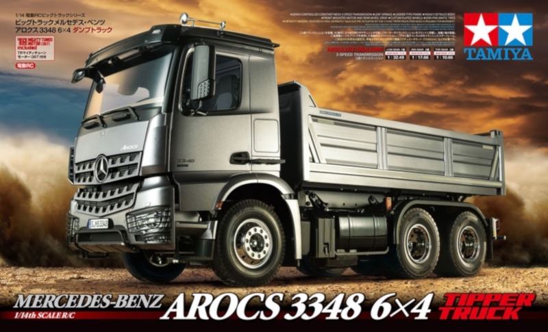 Tamiya - RC 1/14 Mercedes-Benz Arocs 3348 6X4 Tipper Truck - Image 5